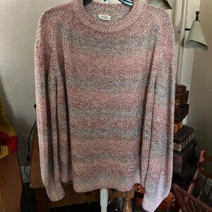 Women’s Sz. L ANA Long Sleeve Banded Crew Neck Sweater Fall Colors